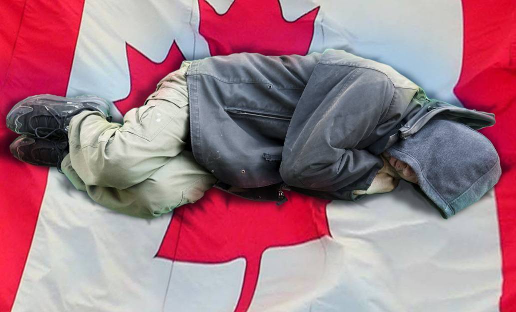 Image result for images of homeless people in Canada"
